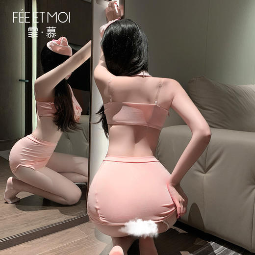 【情趣内衣】霏慕 春风送暖抹胸空姐套装ZY6167（不含丝袜） 商品图6