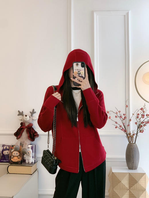 225-7 Lulu同款羊毛拉链卫衣 商品图5