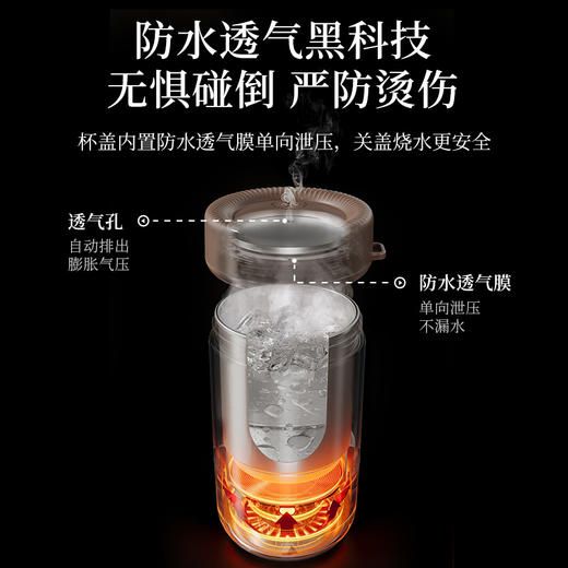 卡蛙 便携电热水杯 多功能用途 加宽大瓶口清洗方便-分销 商品图1