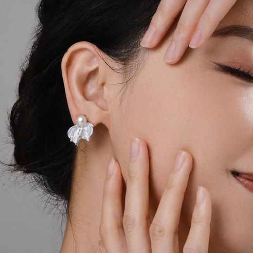Manreya玛芮雅“春见悠然”淡水珍珠耳夹耳钉无耳洞耳夹 商品图3
