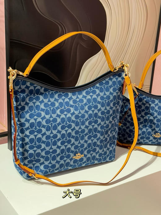 COAC*/蔻C女士经典标志丹宁布LAUREL流浪包 商品图7