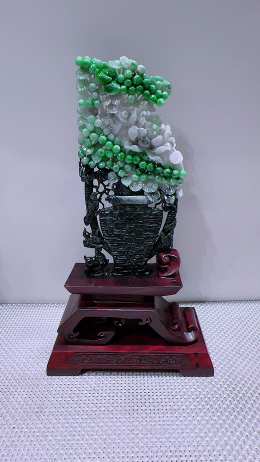 620876翡翠摆件【平安富贵】 商品图4