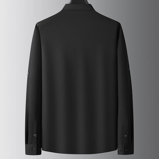 【牛津麻料】【DDA】大依优型大码长袖衬衫休闲翻领棉质衬衣服男士加肥加大码简约胖子春款 商品图2