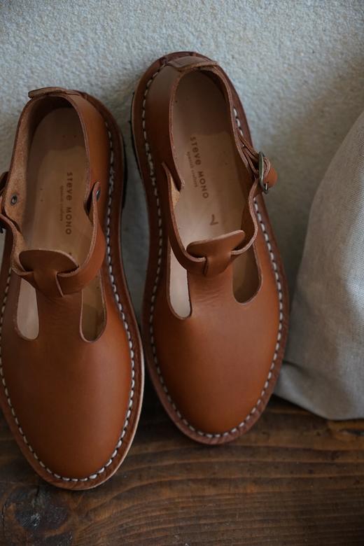 STEVE MONO 植物鞣制手工皮鞋(棕色) 商品图1