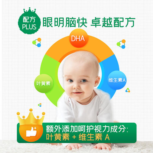 【保税】美国 童年Childlife 儿童DHA藻油胶囊 60粒/瓶 六个月可吃 商品图2