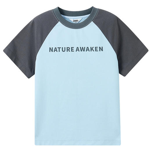 【凉感】男女童短袖SORONA针织衫夏季新款安奈儿童装EM521061 商品图13