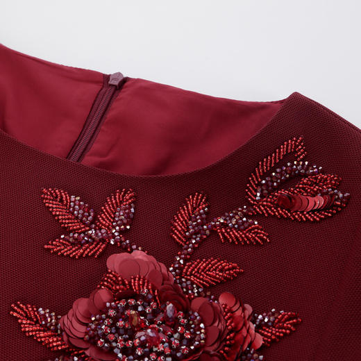 QE821斯尔丽2025春季新款宴会年轻喜妈妈高定打造高雅礼服鱼尾连衣裙 商品图6