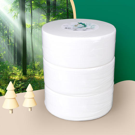 商用大卷纸厕纸酒店大盘纸卫生间厕所纸巾家用卫生纸实惠装整箱批 商品图2