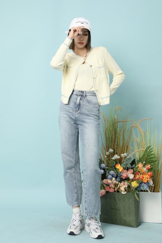 LNNNS 嫩黄色针织两件套 15814 商品图3