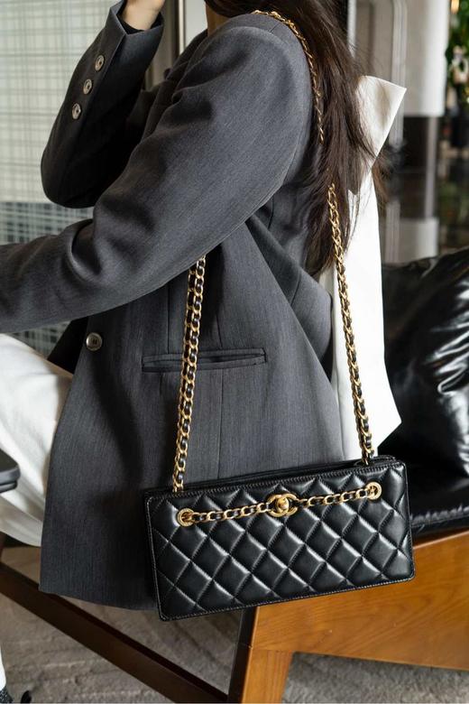 香奈儿24k走秀款复古晚宴包黑色（HH）） 商品图3