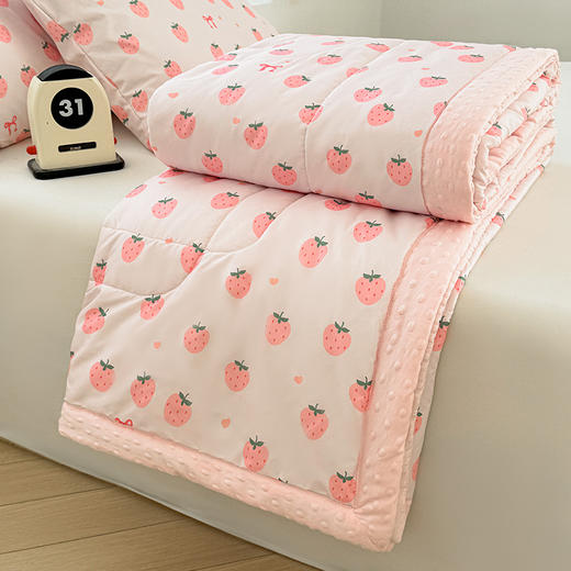 【A类母婴级水洗棉夏凉被】双层纱豆豆被 大豆空调被 单双人夏被礼品被 商品图9