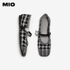 MIO米奥玛丽珍鞋编织镂空质感平底法式单鞋女渔夫鞋M251401681 商品缩略图3