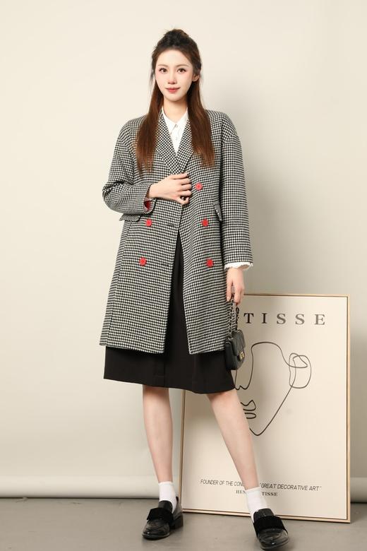 ELLA JADE 经典时髦千鸟格纹西装外套 15298 商品图0