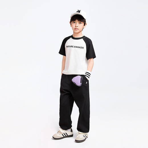 【凉感】男女童短袖SORONA针织衫夏季新款安奈儿童装EM521061 商品图6