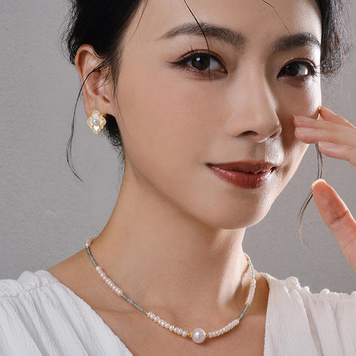 Manreya玛芮雅“魅影”淡水珍珠耳夹 商品图5