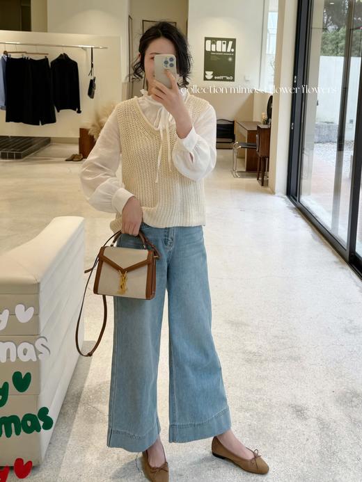 周小姐的故事 | 宝藏搭配单品法式白衬衫 天丝汉麻质地 米白色 商品图4