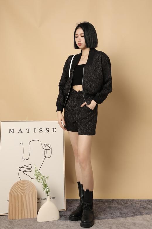 LNNNS 休闲肌理感外套短裤套装 15576 商品图1