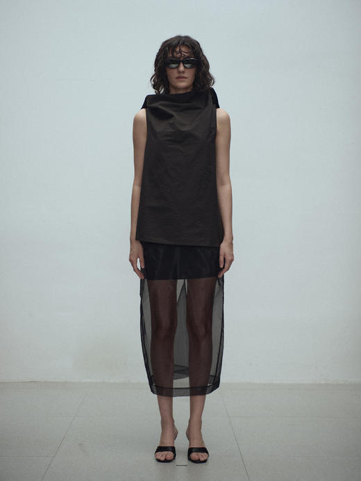 VC｜SS25007 Tully sheer skirt  [半身裙 黑 / 黄 / 粉 ] 商品图9