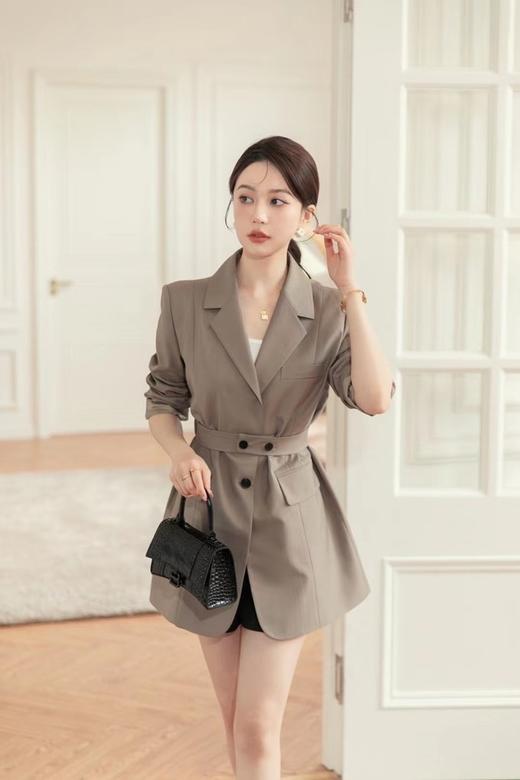 amadella 卡其色翻领简约西装外套 15552 商品图0