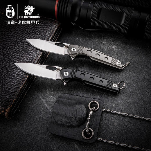 汉道迷你机甲兵挂颈小折叠刀 商品图0
