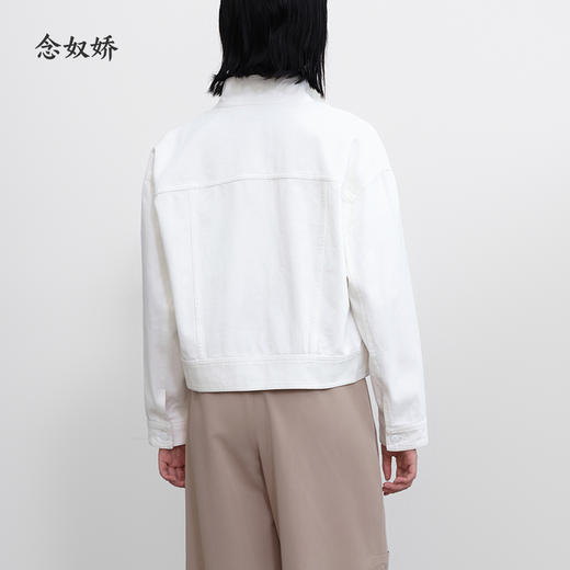 【商场同款】CNJ5380 “风尚牛仔衣” 白色清新、轻盈，斜纹牛仔棉，吸汗透气 白色牛仔外套 商品图5