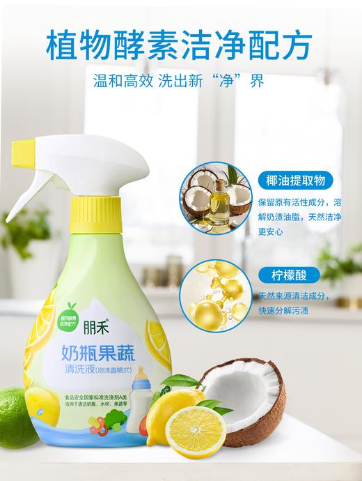 朋禾奶瓶果蔬清洗液（泡沫直喷式）350ml(PW089) 商品图11