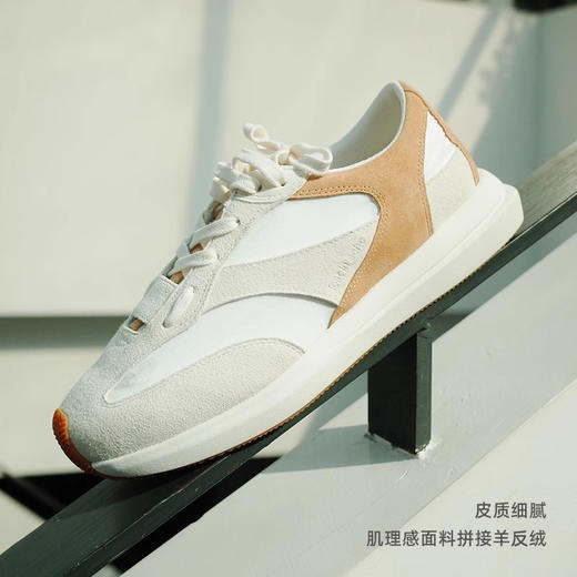 lost in echo2025春夏新款轻便羊皮厚底休闲解构阿甘鞋运动鞋女 商品图4