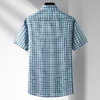 【莱赛尔棉】【DM】大依优型大码短袖衬衫格子半袖衬衣加肥大码上衣胖子休闲莱赛尔棉男士 商品缩略图2
