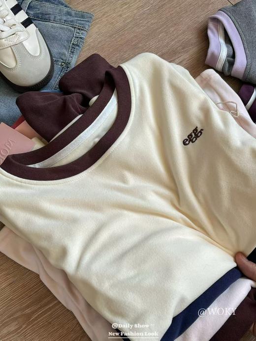 egg六色德绒春季打底衫 商品图7
