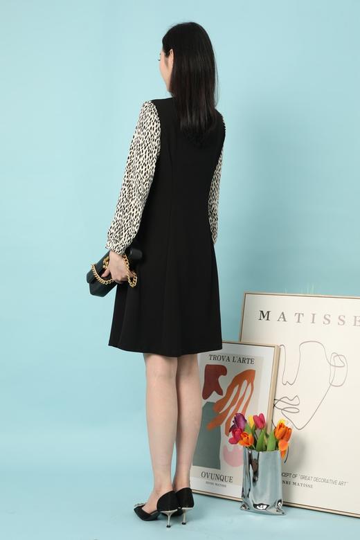 Le Malene 经典气质款假两件拼接式连衣裙 15643 商品图5