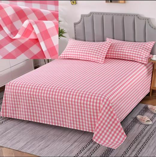 【唯众良品&纺棉人  】 山东纯棉老粗布经典小细格子床单 商品图1