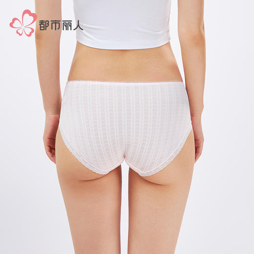 都市丽人薄透丝滑薄透丝滑系列锦提花平角裤LKH5E5 商品图3