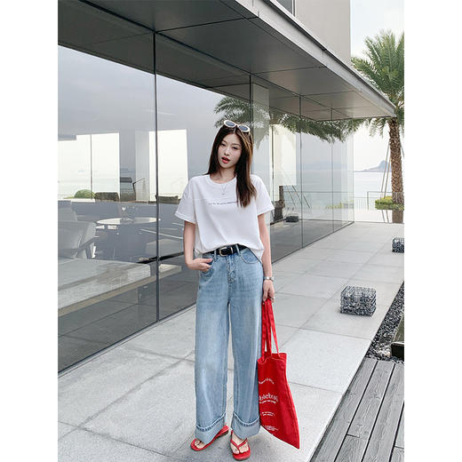 <曾小咸推荐>新品现货秒杀！卖完下架不再补 ！微信粉丝打折价！！白色字母印花短袖 日常119.99/件 立减50 秒杀69.99/件！！ 商品图3