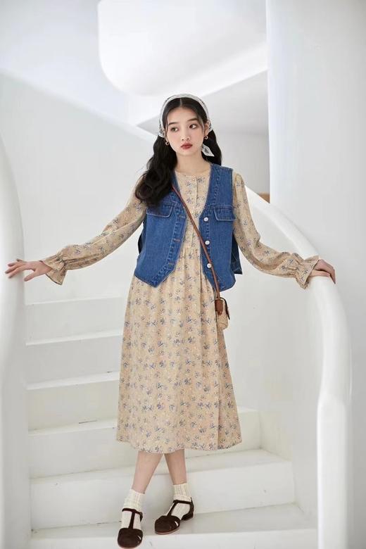 L.Fleuri 马甲碎花连衣裙套装 15911 商品图0