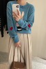 Stay2Weeks 蓝色圆领可爱兔子爱心针织上衣 17734 商品缩略图5