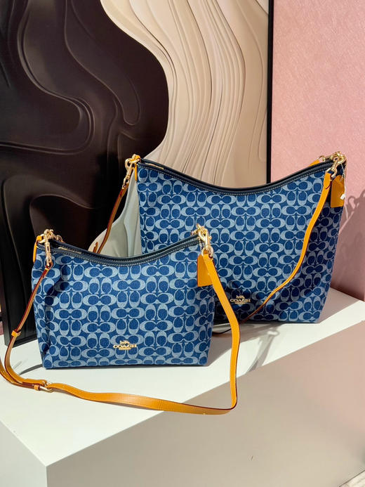 COAC*/蔻C女士经典标志丹宁布LAUREL流浪包 商品图9