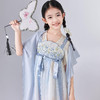 笛莎Deesha 童装女童连衣裙2025夏新款女童气质披肩汉服 商品缩略图3