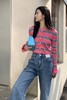 LNNNS 条纹撞色喇叭袖针织开衫 15817 商品缩略图3
