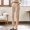 Famecoco范可儿原创女士撞色明线休闲裤秋款直筒小脚长款裤子F225GA015 商品缩略图3