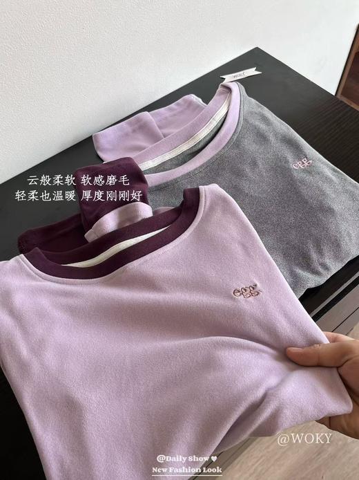 egg六色德绒春季打底衫 商品图11