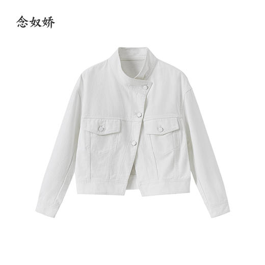 【商场同款】CNJ5380 “风尚牛仔衣” 白色清新、轻盈，斜纹牛仔棉，吸汗透气 白色牛仔外套 商品图6
