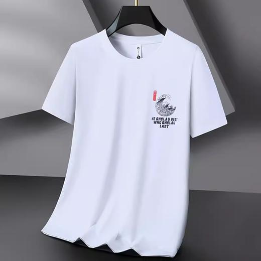 【棉质】【DWP】大依优型大码短袖T恤加肥加大休闲圆领半袖肥佬体恤男士胖子上衣 商品图2