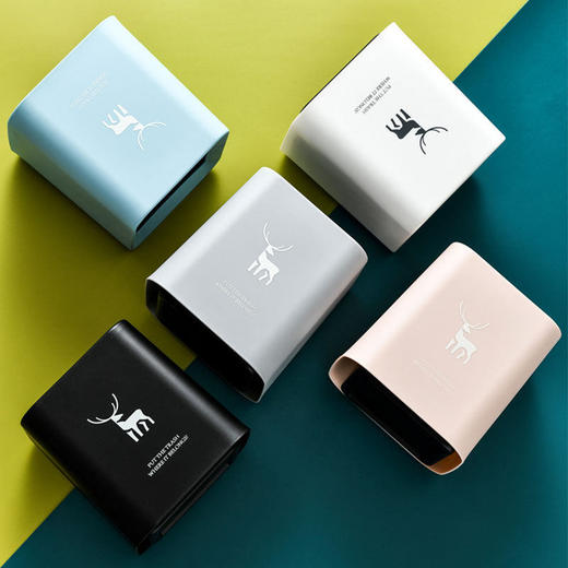 茶几北欧垃圾桶圆形客厅创意迷你日式办公室无盖简约书房双层桌面 商品图2