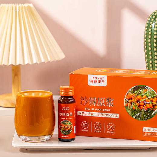 【FSKN】 沙棘原浆 (50ml*10瓶)500ml 商品图4