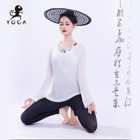 【现货秒发】壁虎瑜伽【2502SY330】桃心领瑜伽长袖罩衫