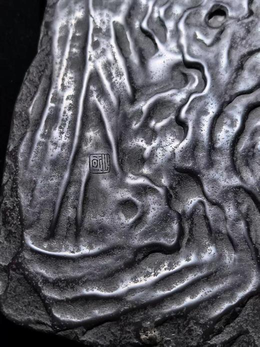 伦少国「纯净」端砚·坑仔岩 纯手工原石雕刻砚台 商品图3