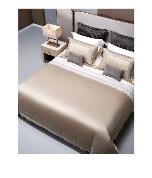 whinny/惠谊   新中式现代中式 100S双股全棉色织提花四件套好运连连 商品图1