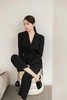 Kai & Kiera 黑色翻领西装连体裤 15547 商品缩略图0