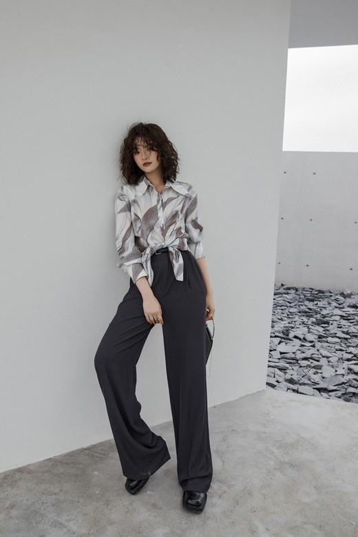 LNNNS 翻领抽象图案衬衣 15875 商品图2