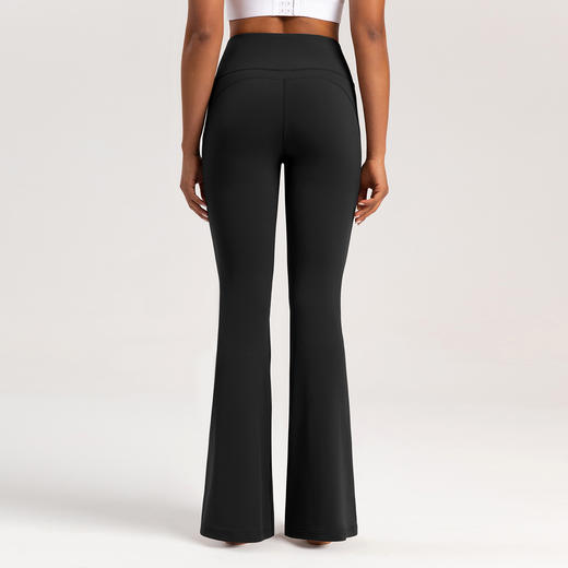 跃牌【倚窗听雨】系列 Athena lulu 喇叭裤女NUF裸感高腰收腹显瘦阔腿裤运动微喇瑜伽裤CK090 商品图2